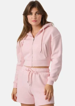 New Denim Factory Los Angeles Zip Hood W Light Pink