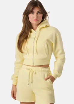 New Denim Factory Los Angeles Zip Hood W Light yellow