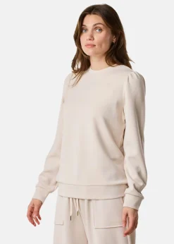 Outlet Seaside Lounge Relax Crewneck W Lt Beige