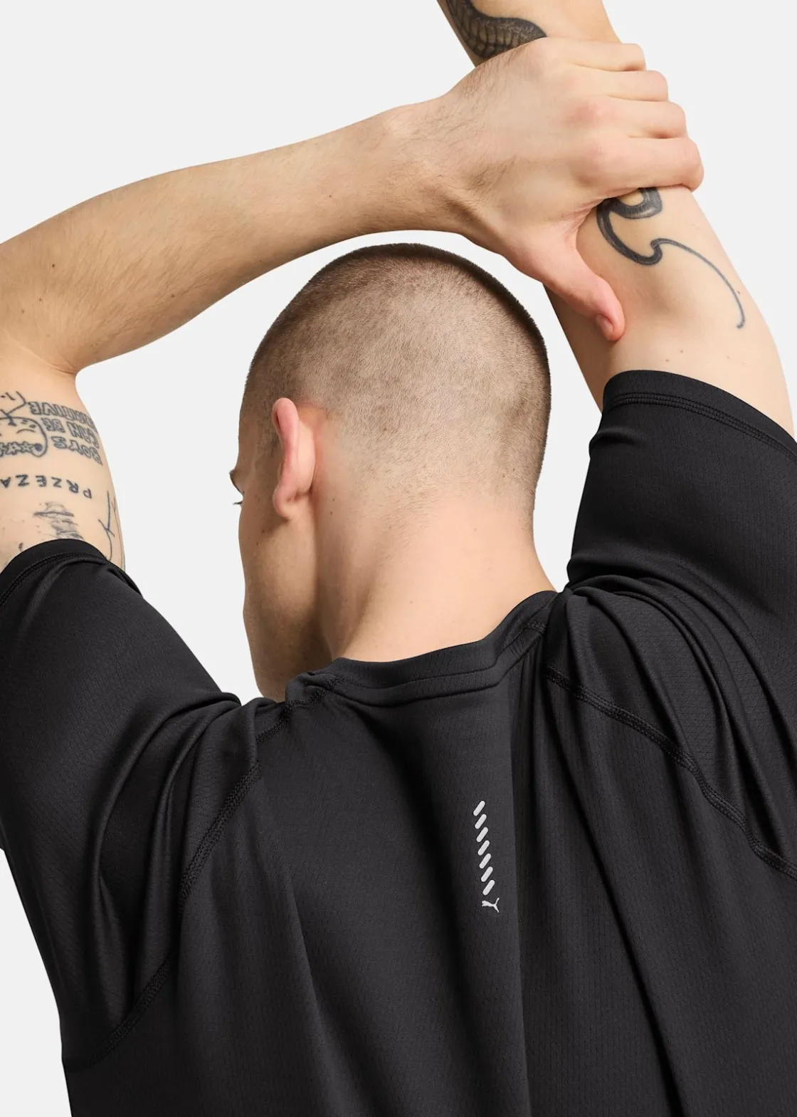 New Puma M RUN VELOCITY TEE (POLY) PUMA Black