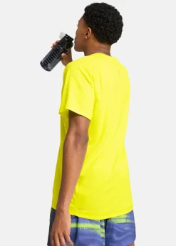 Hot Puma M RUN VELOCITY TEE (POLY) Lemon Sherbert