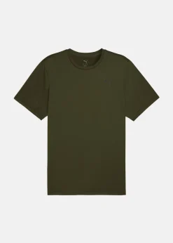 Online Puma M TAD ESSENTIALS SOLID CAT TEE Dark Olive