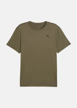 Puma M TAD ESSENTIALS SOLID CAT TEE Loden Green