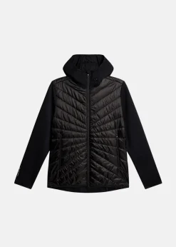 New J.lindeberg Madde Quilt Hybrid Hood Black