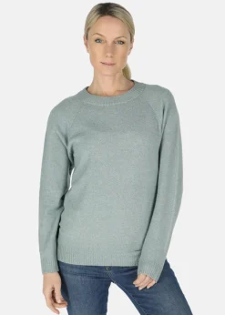 Seaside Maine Pullover W Seaweed Green