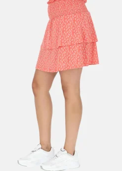 Seaside Maine Smock Skirt W Blush Flower