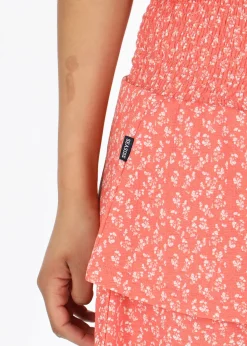 Seaside Maine Smock Skirt W Blush Flower