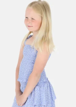 Best Seaside Maine Smock Top JR Blue Flower