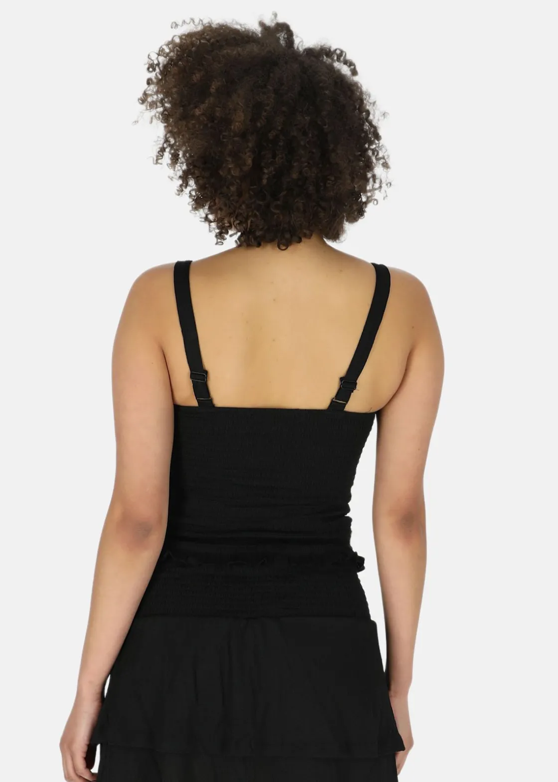 Seaside Maine Smock Top W Black