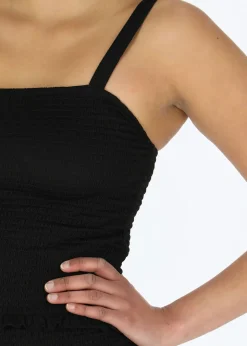 Seaside Maine Smock Top W Black