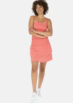 Seaside Maine Smock Top W Blush Flower