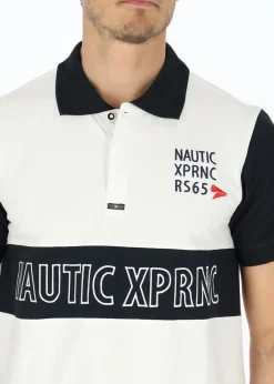Hot Nautic XPRNC Marstrand Logo Piké White/Dk Navy