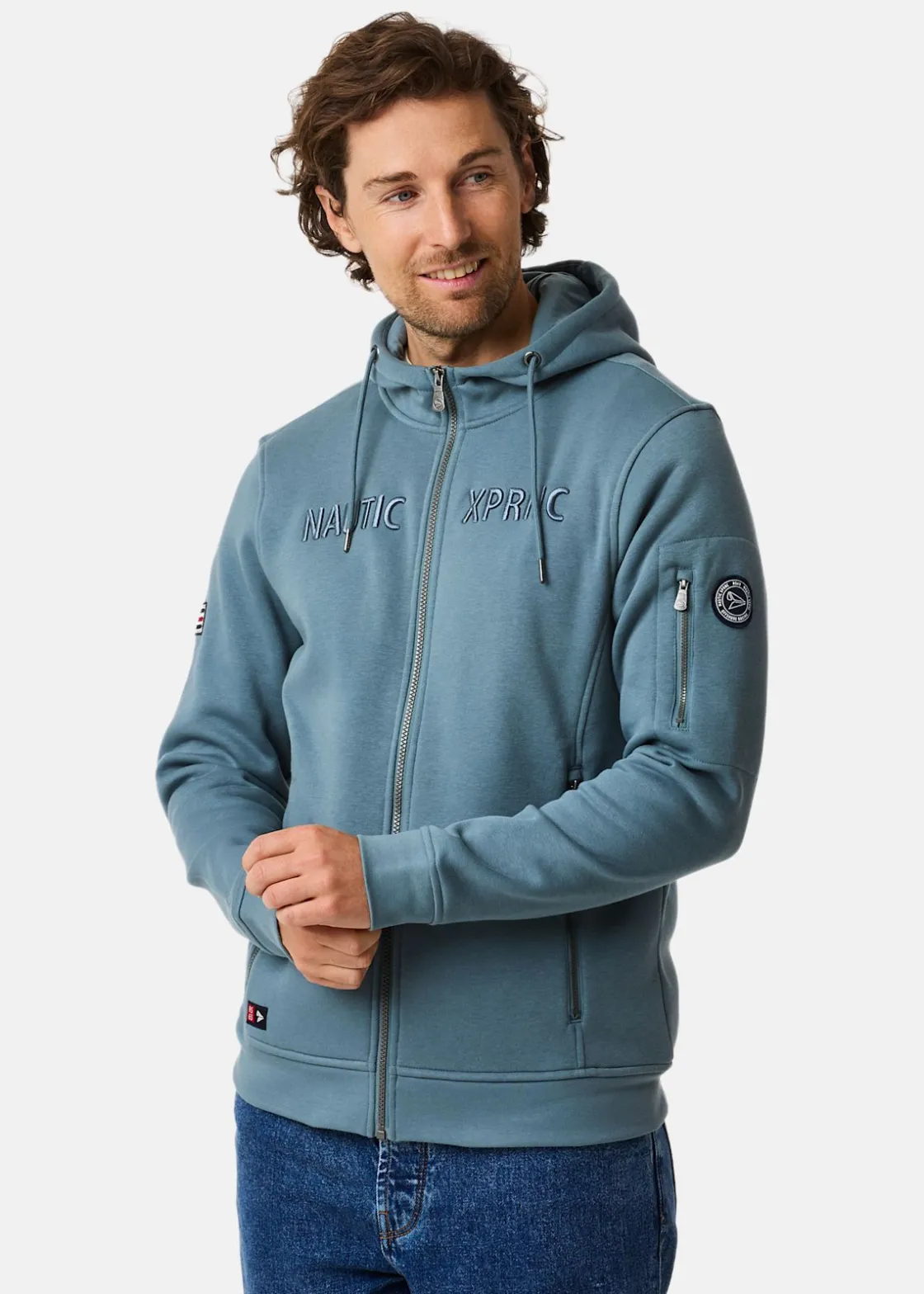 Best Nautic XPRNC Marstrand Zip Hood II Dk Sea Green