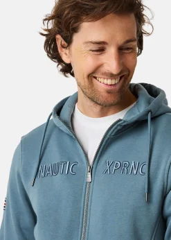 Best Nautic XPRNC Marstrand Zip Hood II Dk Sea Green