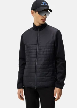 New J.lindeberg Martino Quilt Hybrid Jacket Black