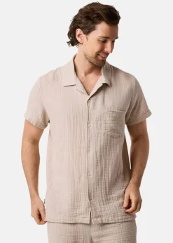 Online Seaside Max Shirt Lt Khaki