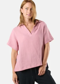 Seaside Maxime Blouse W Dusty Rose