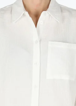 Best Seaside Maxime Oversized Shirt W White