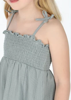 Outlet Seaside Maxime Smock Dress JR Seaweed Green