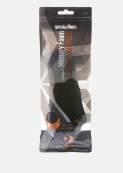 Outlet Springyard Memory Foam Insole Black