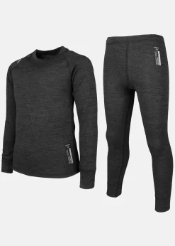 Best Lindberg MERINO SET BLACK MELANGE