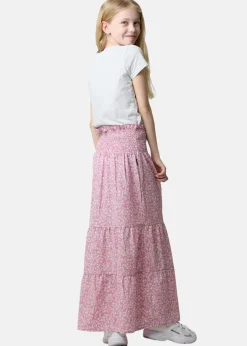 Hot Seaside Miami Long Skirt JR Dusty Rose Flower