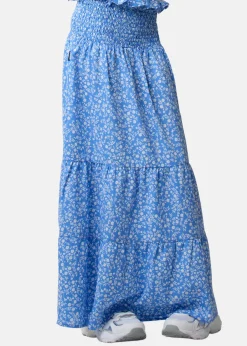 Best Seaside Miami Long Skirt JR Blue Flower