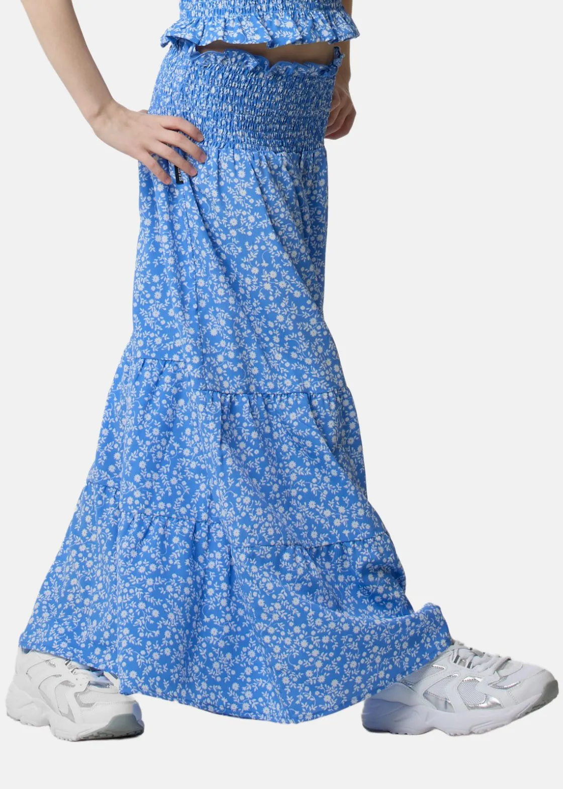 Best Seaside Miami Long Skirt JR Blue Flower