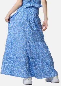 Best Seaside Miami Long Skirt JR Blue Flower