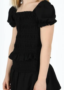 Best Seaside Miami Smock Top JR Black