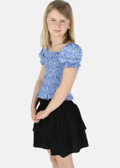 Seaside Miami Smock Top JR Blue Flower