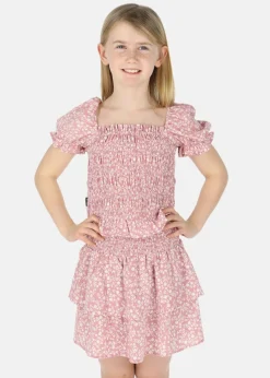 Hot Seaside Miami Smock Top JR Dusty Rose Flower