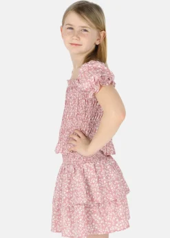 Hot Seaside Miami Smock Top JR Dusty Rose Flower