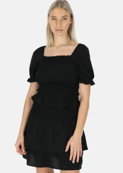 Sale Seaside Miami Smock Top W Black