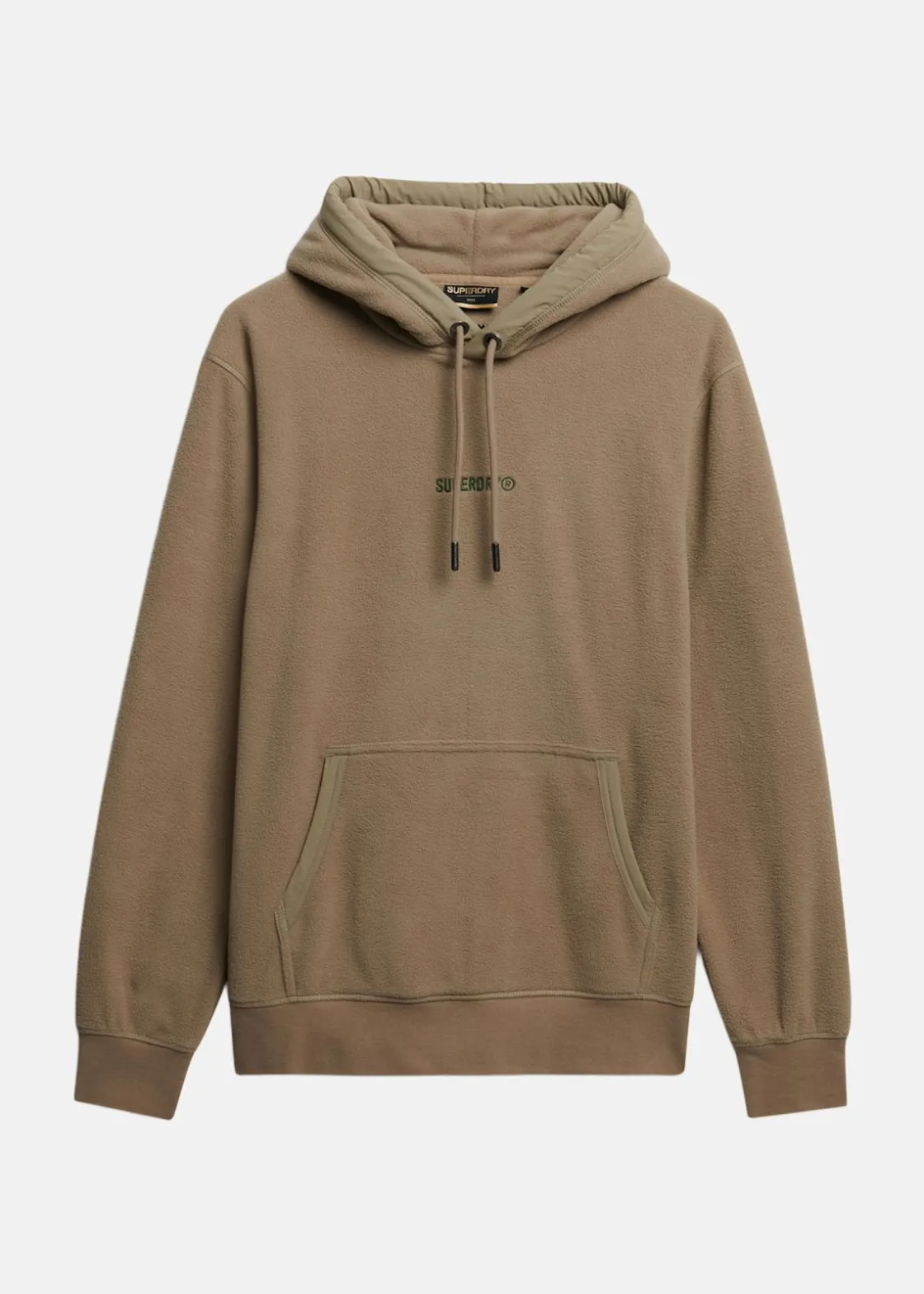 Best Superdry MICRO LOGO FLEECE HOOD Winter Twig Beige