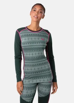 Online Kari Traa MINA LS DARK GREEN