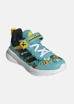 New Adidas MINECRAFT FORTARUN EL C MINTON/CBLACK/YELLOW