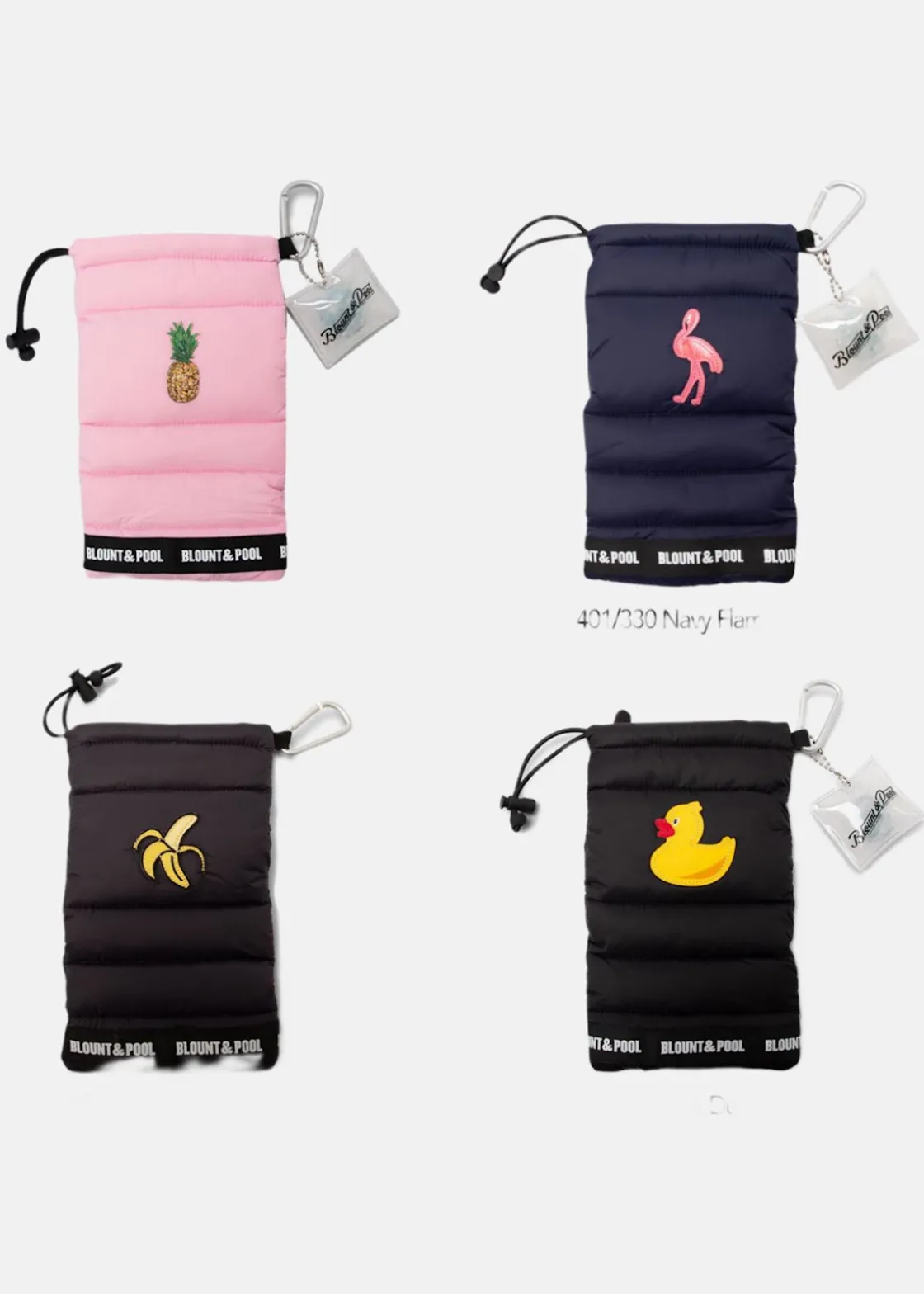 Blount & Pool Mobile Down Bag Pink Pineapple