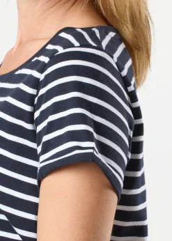 Best Saint Vincent Monaco Dress W stripe Navy/White