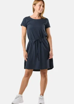 Hot Saint Vincent Monaco Dress W Solid Navy