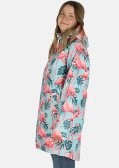 Blount & Pool Monsoon Rain Coat Turquoise Flamingo