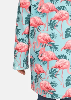Blount & Pool Monsoon Rain Coat Turquoise Flamingo