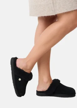 Online Seaside Montana Suede Wool slip in W Black