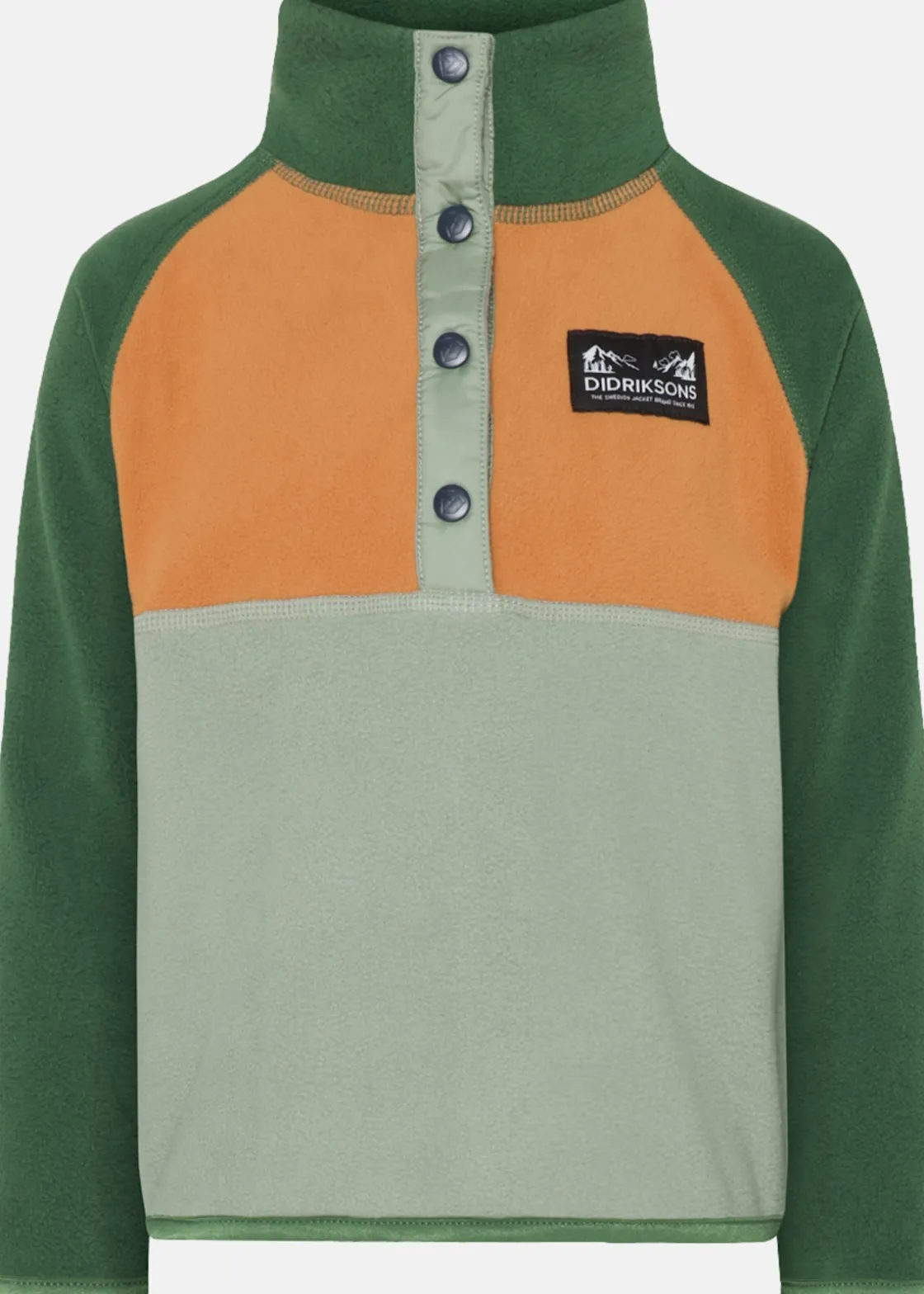 Sale Didriksons MONTE KIDS HALF BU 4 Light Moss