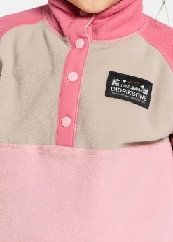 Sale Didriksons MONTE KIDS HALF BU 4 Soft Pink