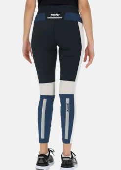 Discount Swix Motion Premium tights W Dark navy/Lake blue