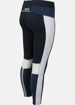 Discount Swix Motion Premium tights W Dark navy/Lake blue