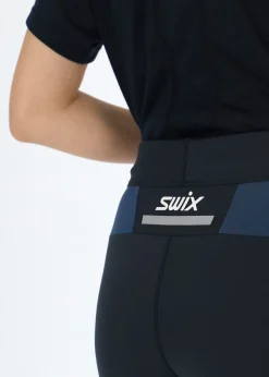 Discount Swix Motion Premium tights W Dark navy/Lake blue