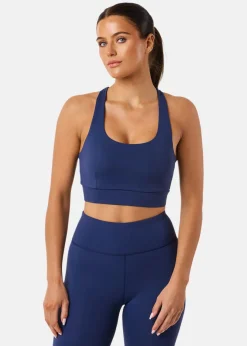 Best Swedemount Move Strap Bra W Lt. Midnight Blue