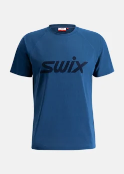 Clearance Swix MoveX Short Sleeve M Lake blue